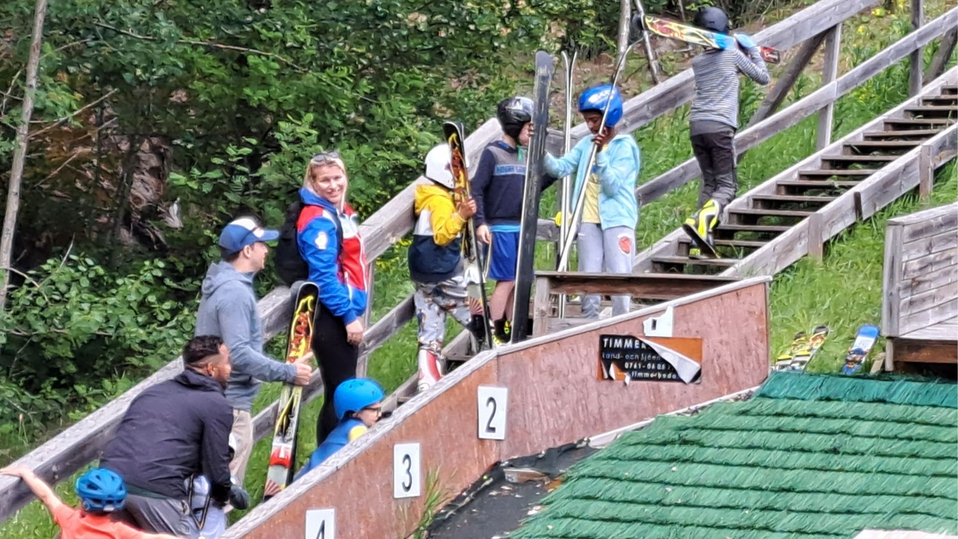 Många testade hur det känns att flyga.